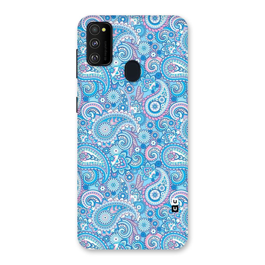 Blue Block Pattern Back Case for Galaxy M30s