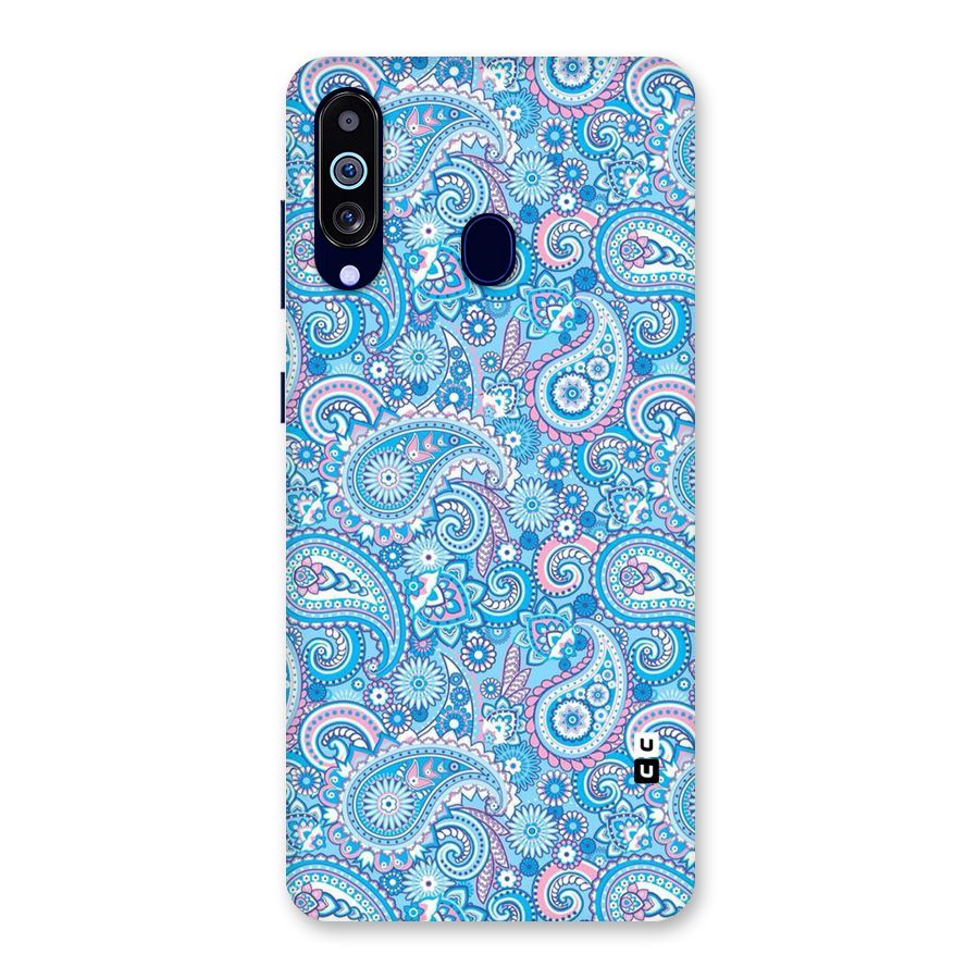 Blue Block Pattern Back Case for Galaxy M40