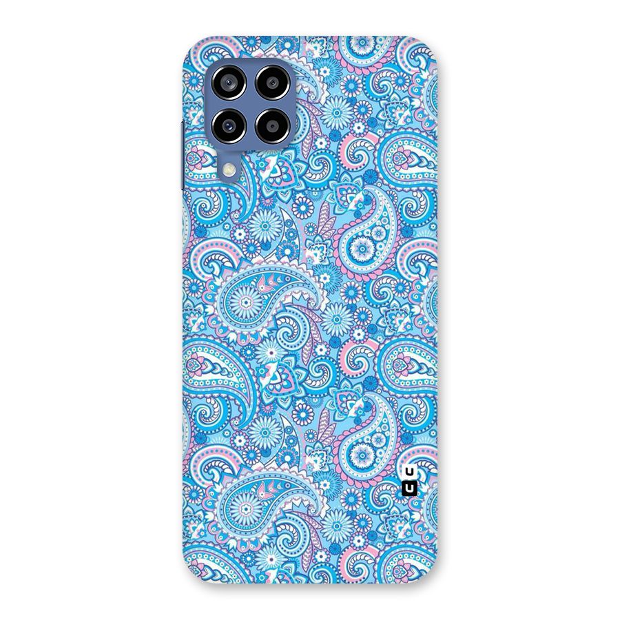 Blue Block Pattern Back Case for Galaxy M53 5G