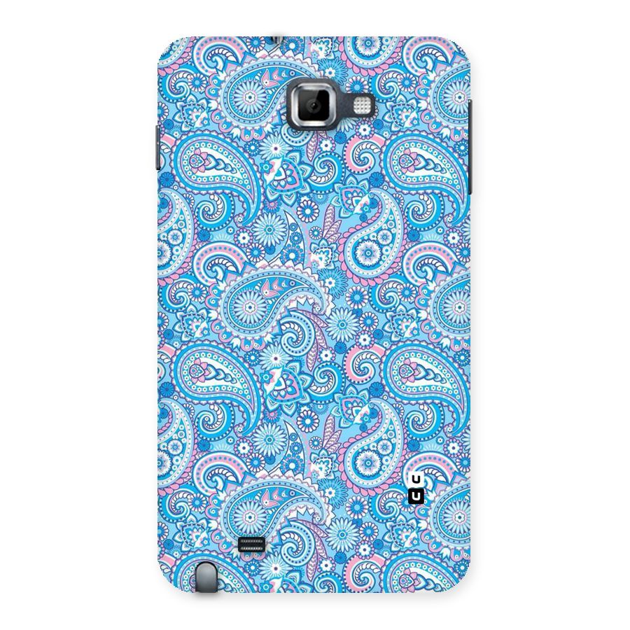 Blue Block Pattern Back Case for Galaxy Note