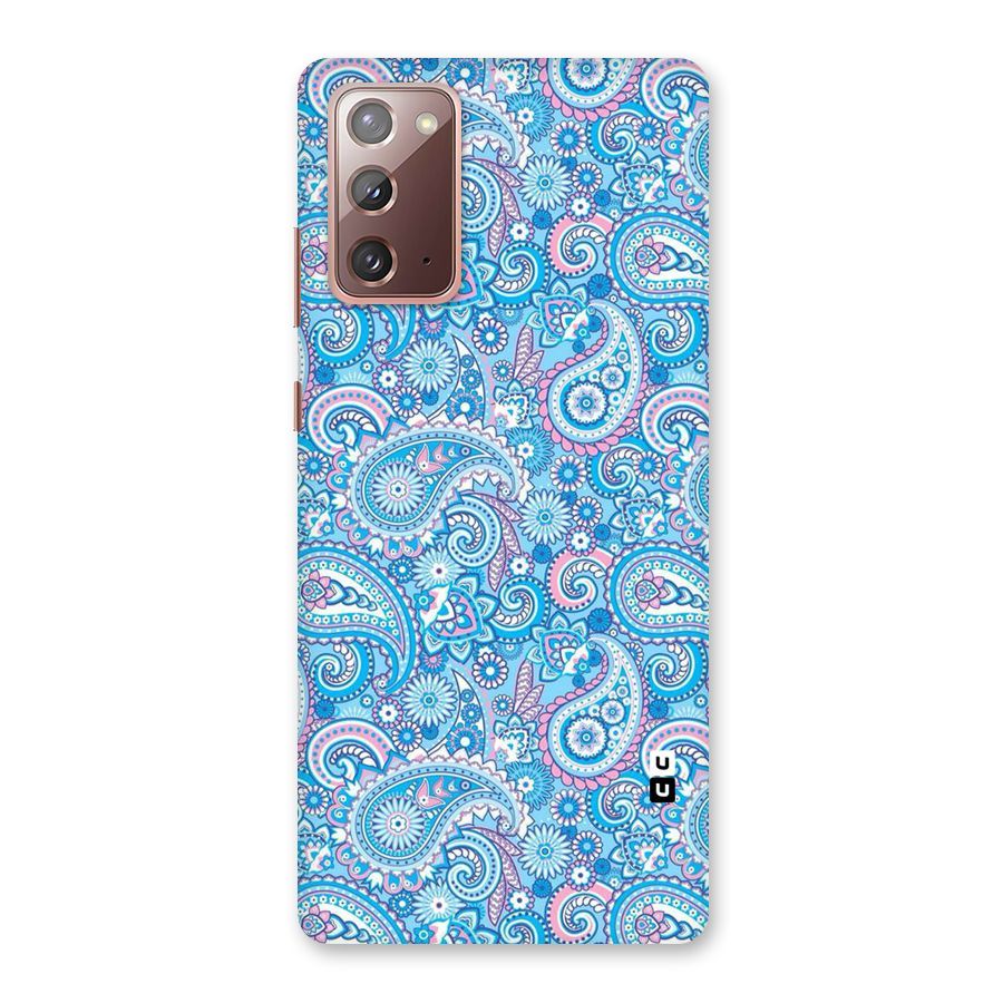 Blue Block Pattern Back Case for Galaxy Note 20