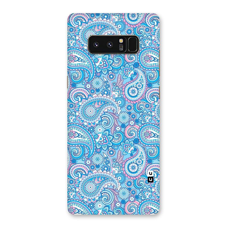 Blue Block Pattern Back Case for Galaxy Note 8