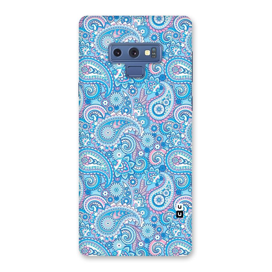 Blue Block Pattern Back Case for Galaxy Note 9