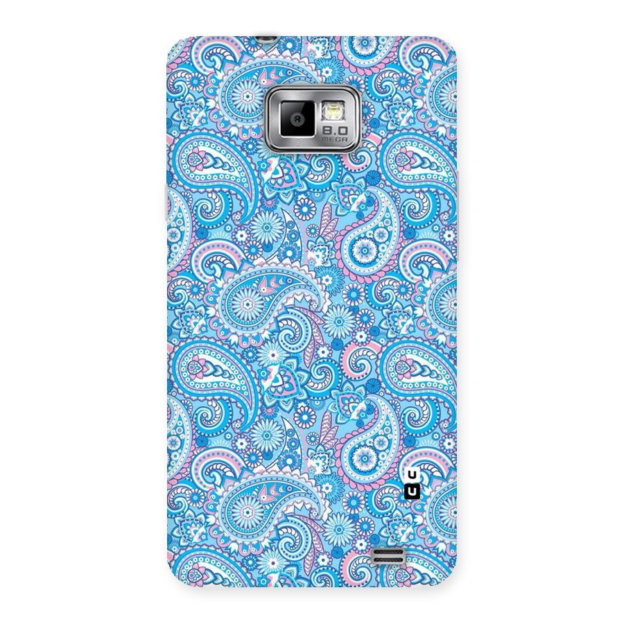 Blue Block Pattern Back Case for Galaxy S2