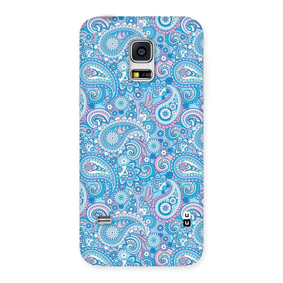 Blue Block Pattern Back Case for Galaxy S5 Mini