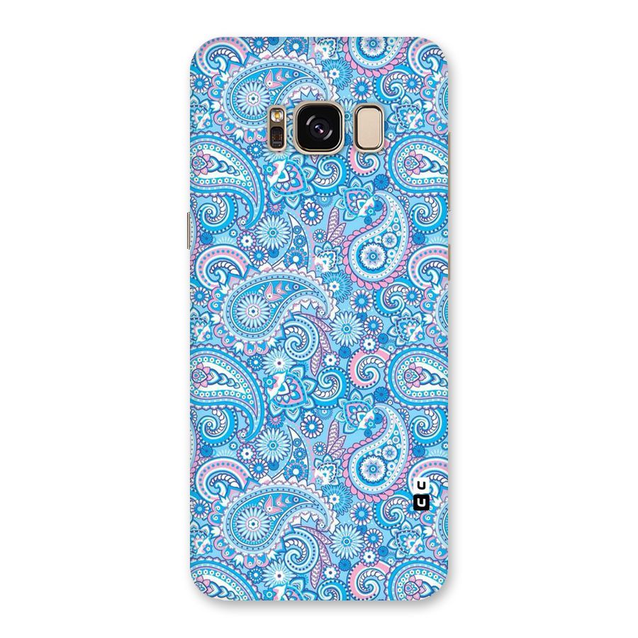 Blue Block Pattern Back Case for Galaxy S8