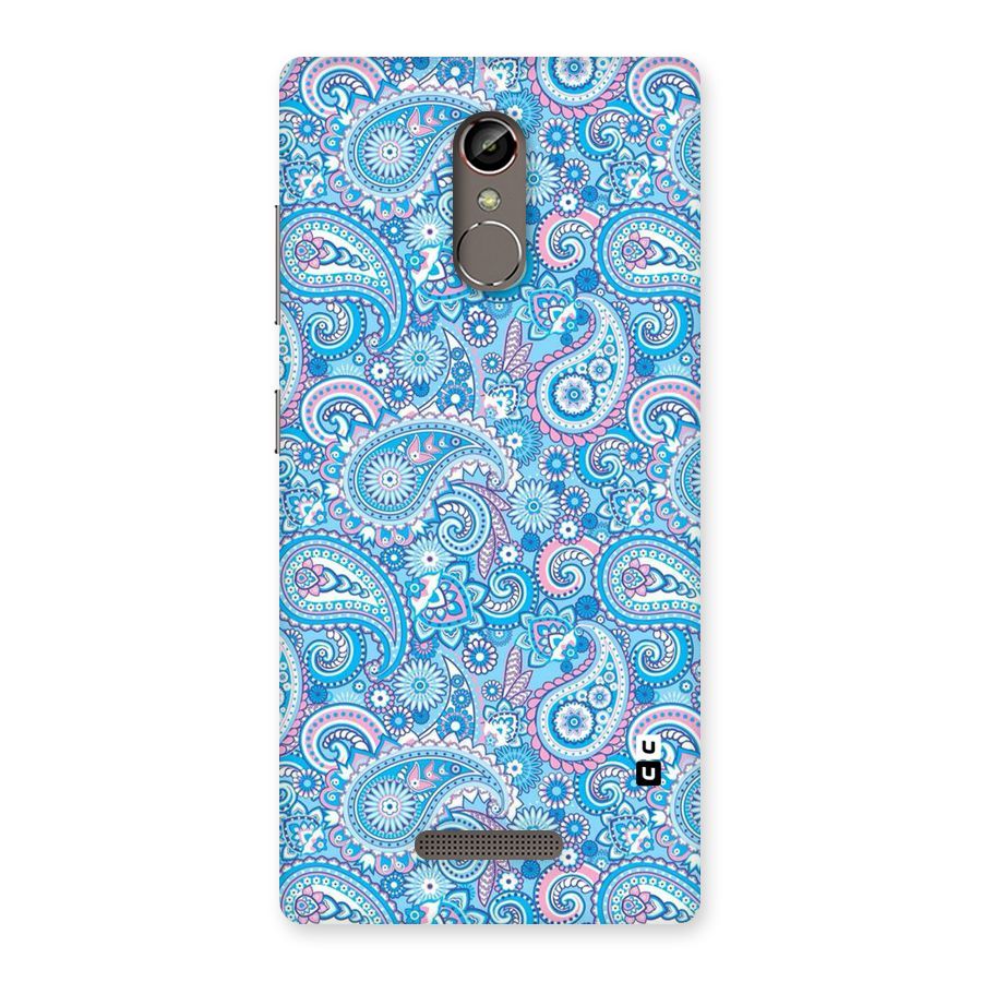 Blue Block Pattern Back Case for Gionee S6s