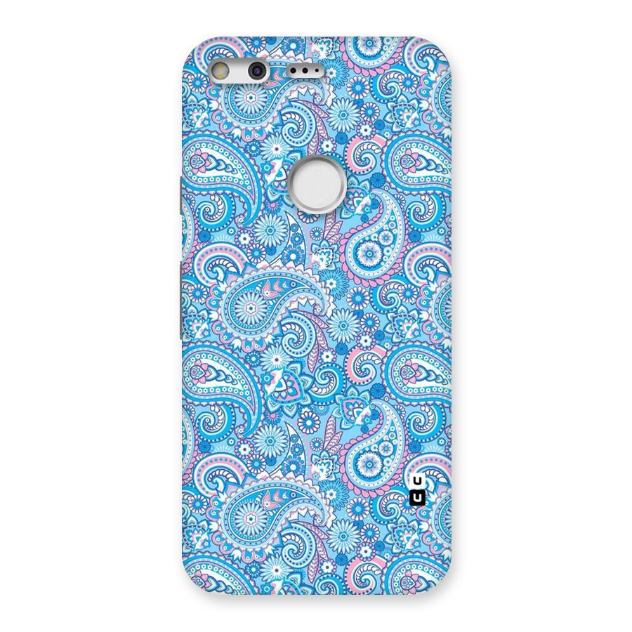 Blue Block Pattern Back Case for Google Pixel