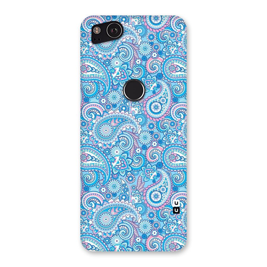 Blue Block Pattern Back Case for Google Pixel 2