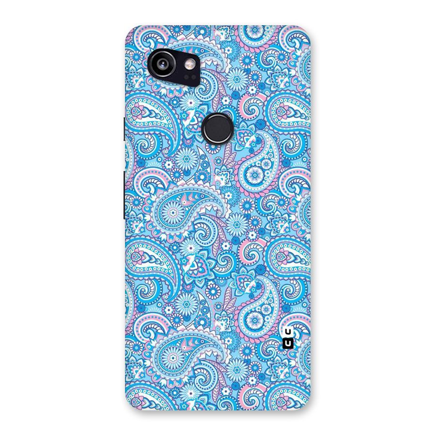 Blue Block Pattern Back Case for Google Pixel 2 XL