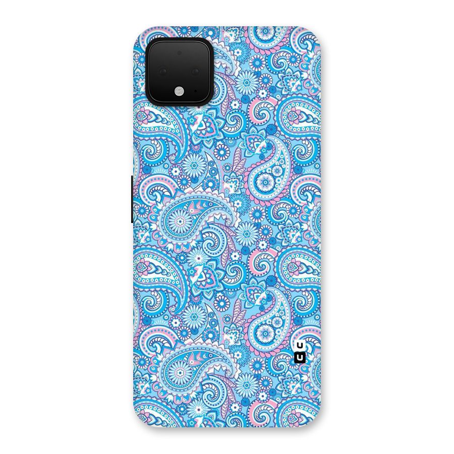 Blue Block Pattern Back Case for Google Pixel 4 XL