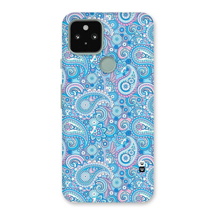 Blue Block Pattern Back Case for Google Pixel 5