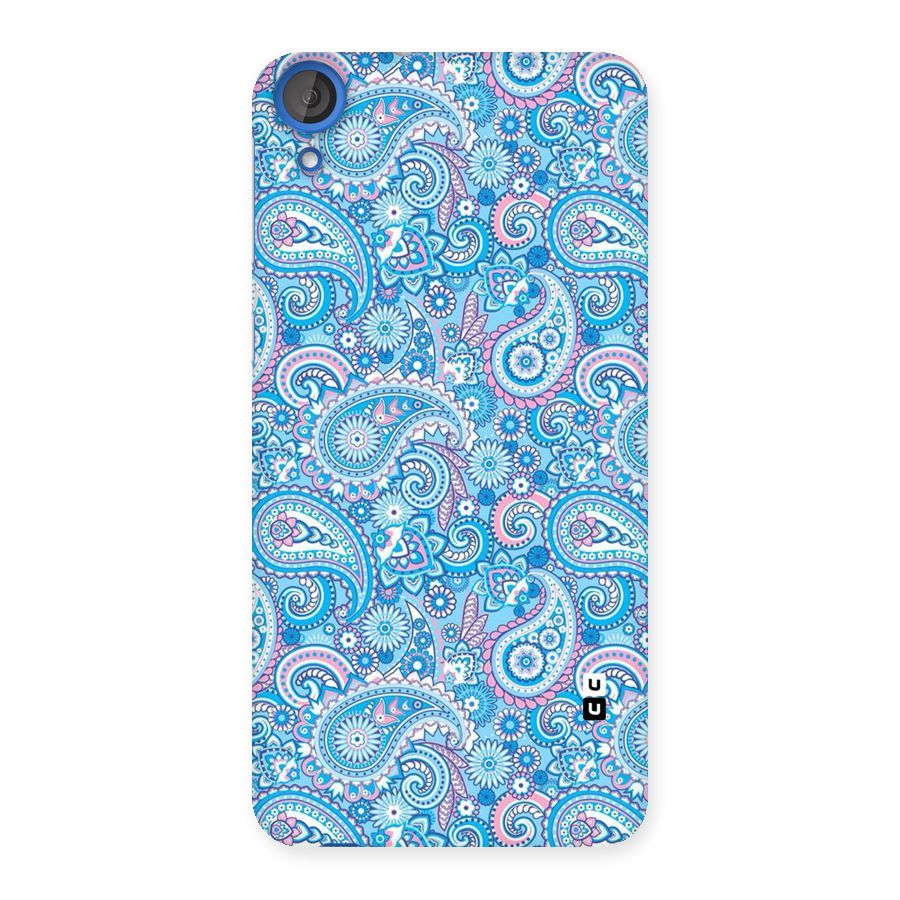 Blue Block Pattern Back Case for HTC Desire 820