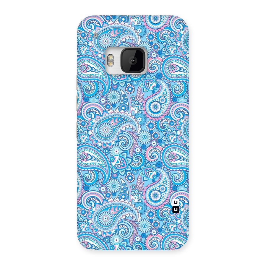 Blue Block Pattern Back Case for HTC One M9