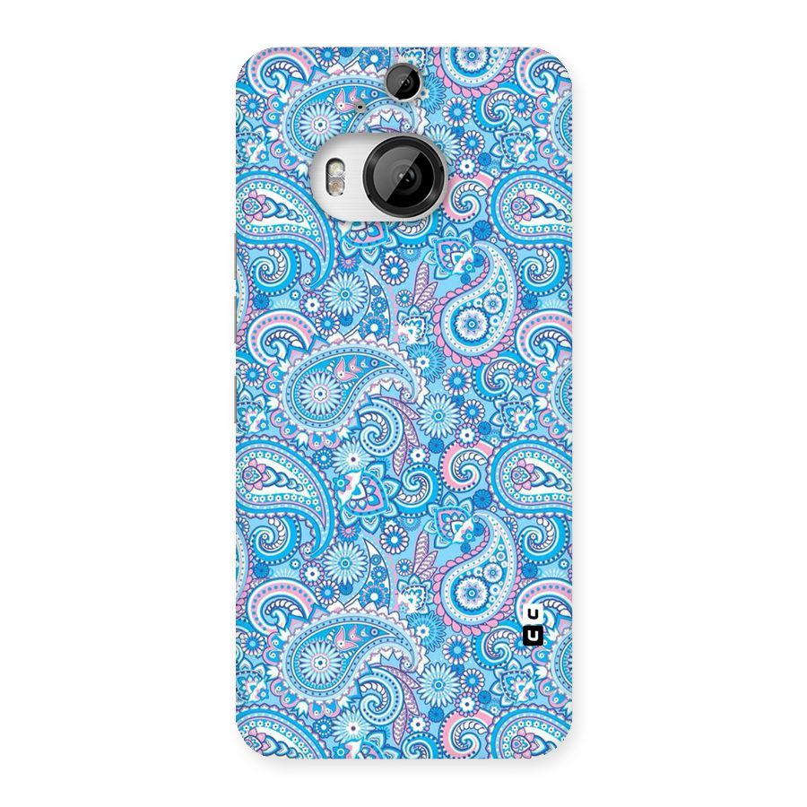 Blue Block Pattern Back Case for HTC One M9 Plus