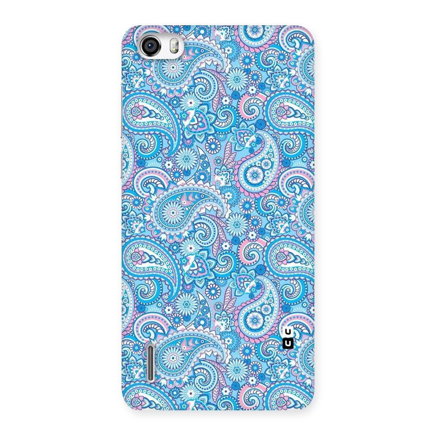 Blue Block Pattern Back Case for Honor 6