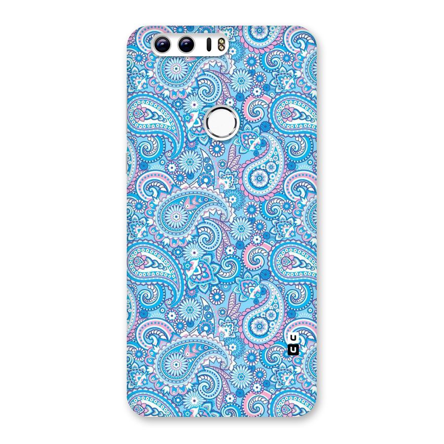 Blue Block Pattern Back Case for Honor 8
