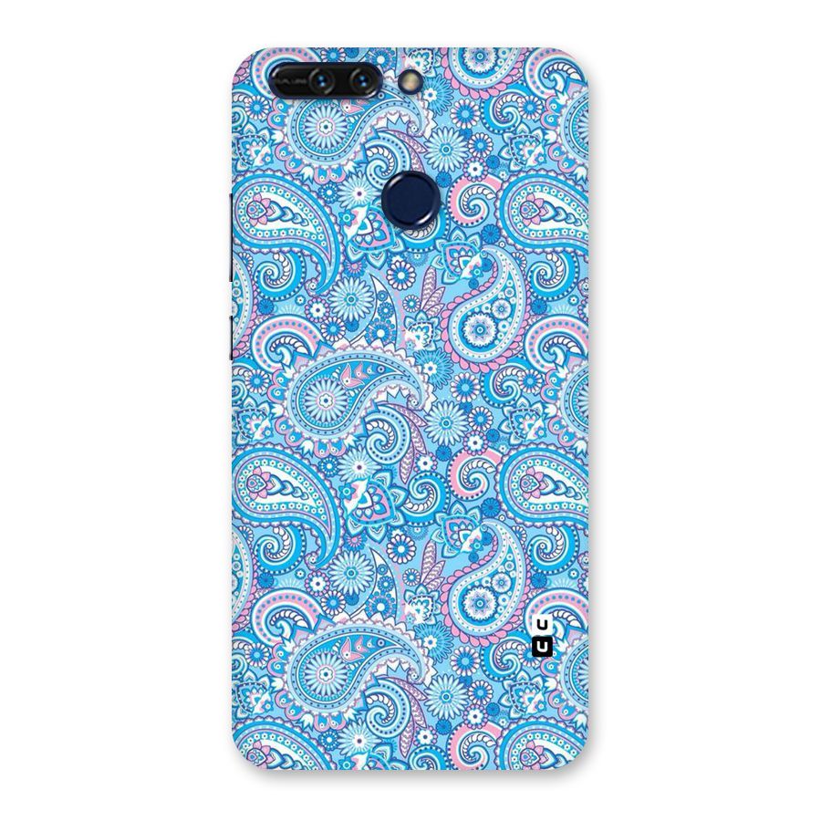 Blue Block Pattern Back Case for Honor 8 Pro