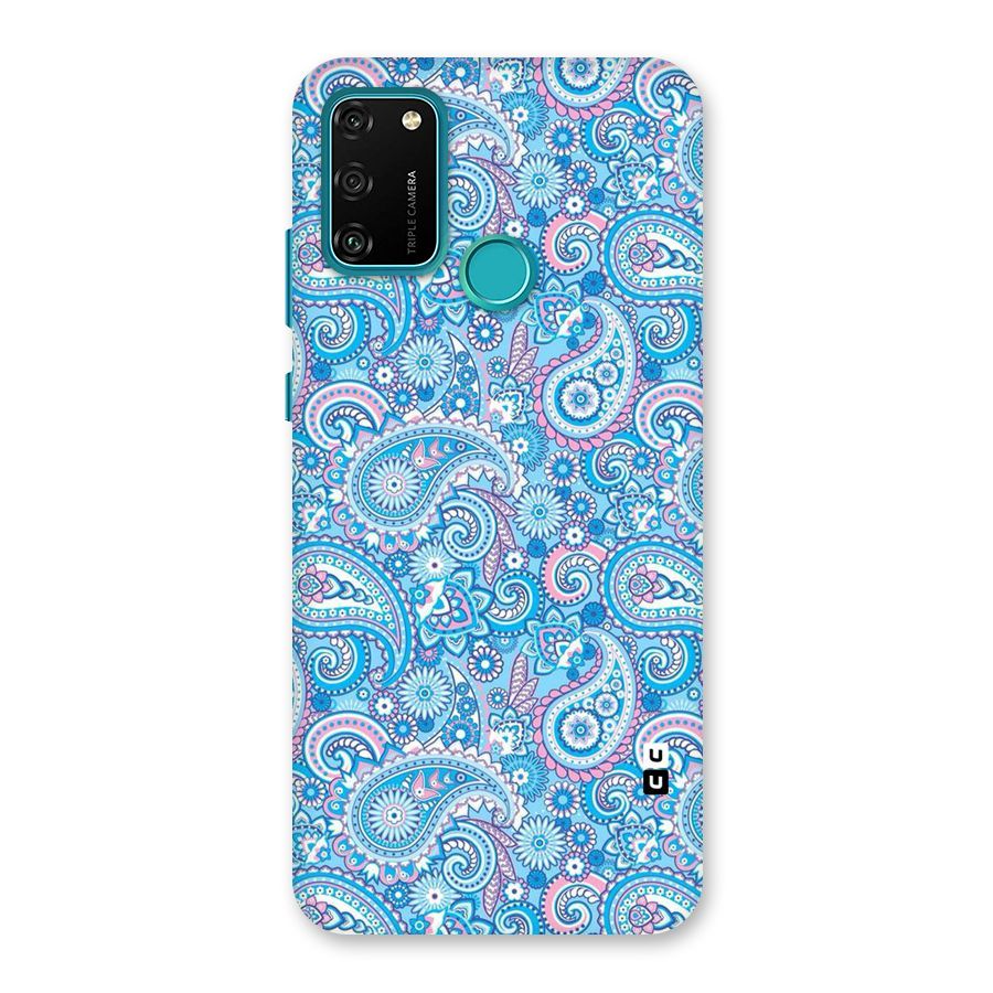 Blue Block Pattern Back Case for Honor 9A