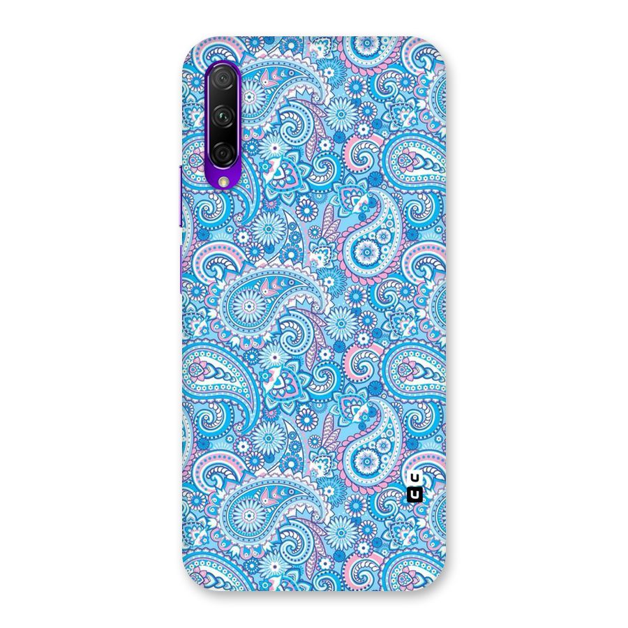 Blue Block Pattern Back Case for Honor 9X Pro