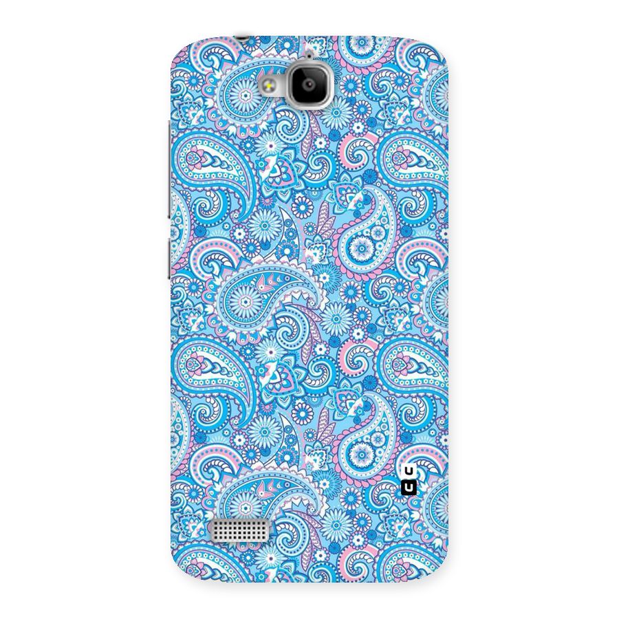 Blue Block Pattern Back Case for Honor Holly