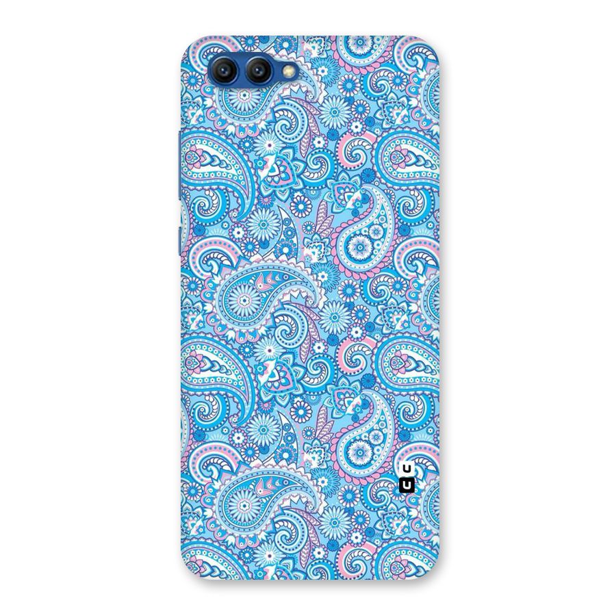 Blue Block Pattern Back Case for Honor View 10