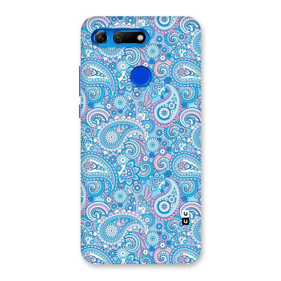 Blue Block Pattern Back Case for Honor View 20