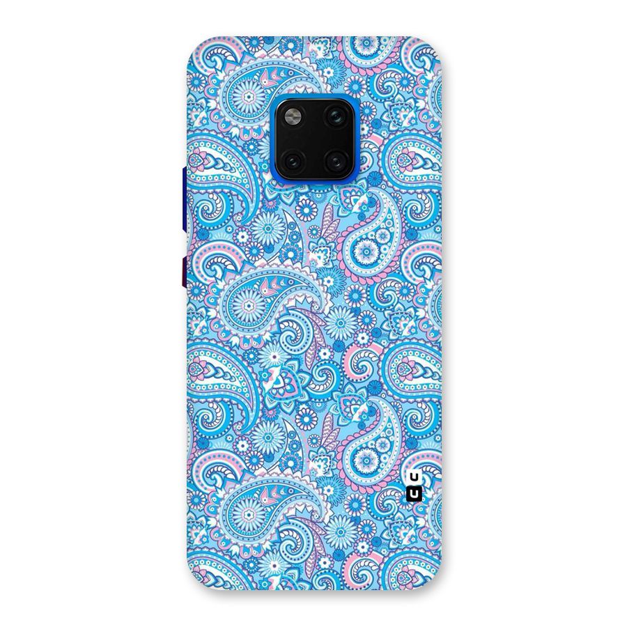 Blue Block Pattern Back Case for Huawei Mate 20 Pro