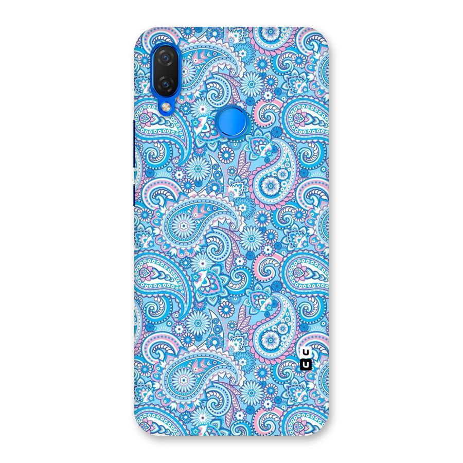 Blue Block Pattern Back Case for Huawei P Smart+