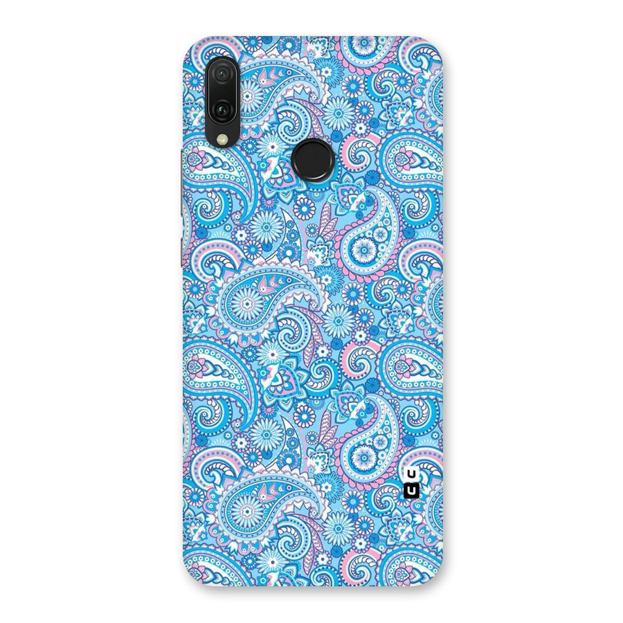 Blue Block Pattern Back Case for Huawei Y9 (2019)