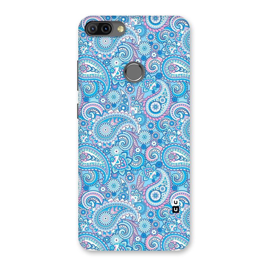 Blue Block Pattern Back Case for Infinix Hot 6 Pro