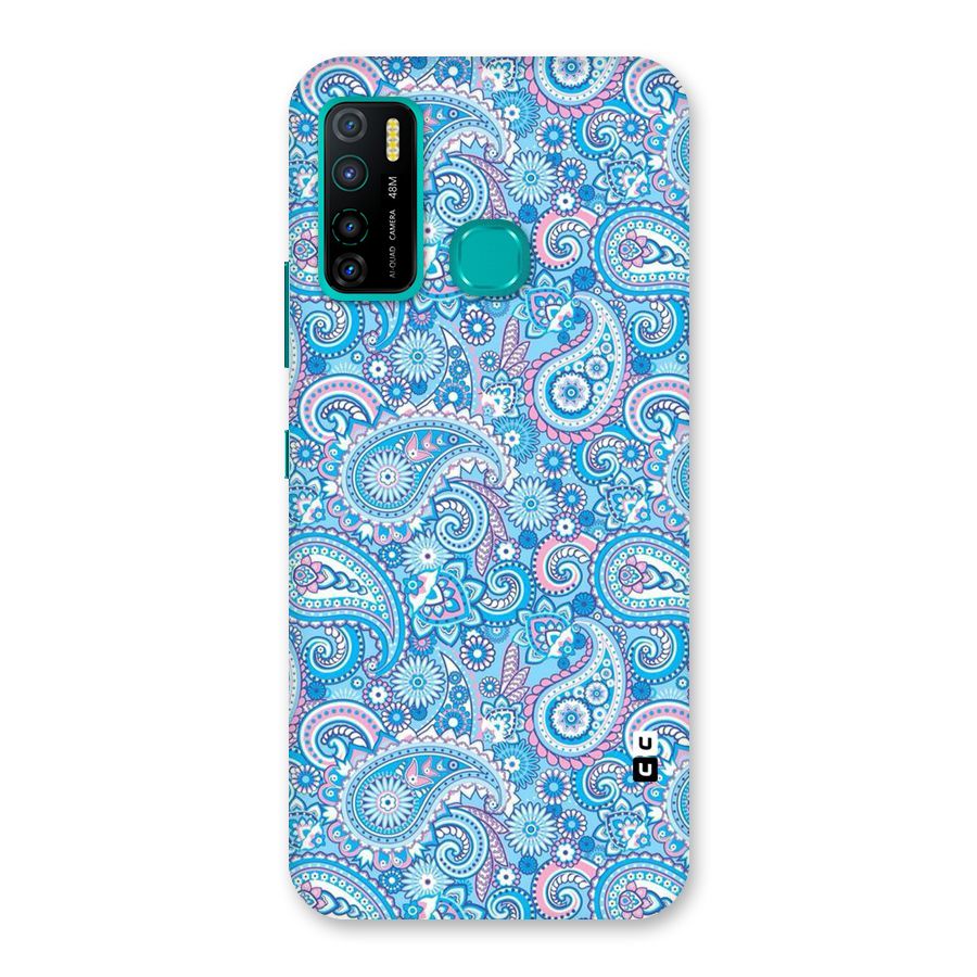 Blue Block Pattern Back Case for Infinix Hot 9 Pro