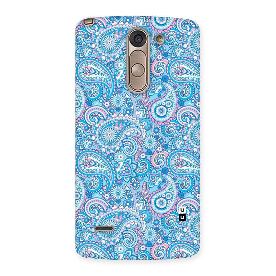 Blue Block Pattern Back Case for LG G3 Stylus