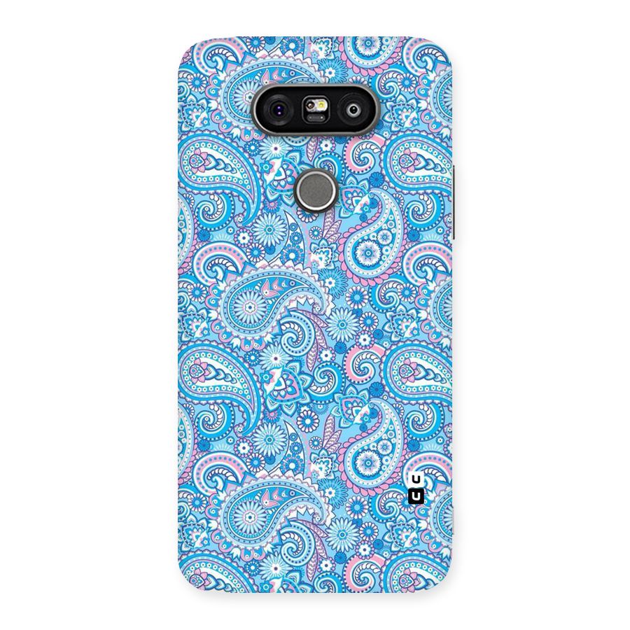 Blue Block Pattern Back Case for LG G5