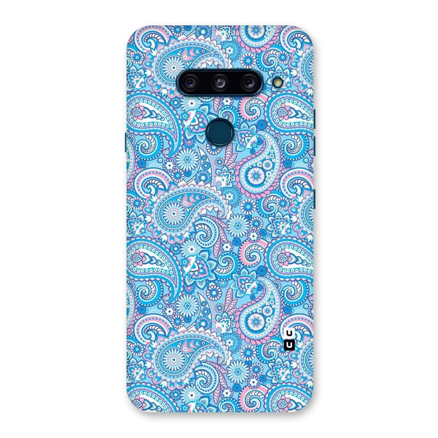 Blue Block Pattern Back Case for LG  V40 ThinQ
