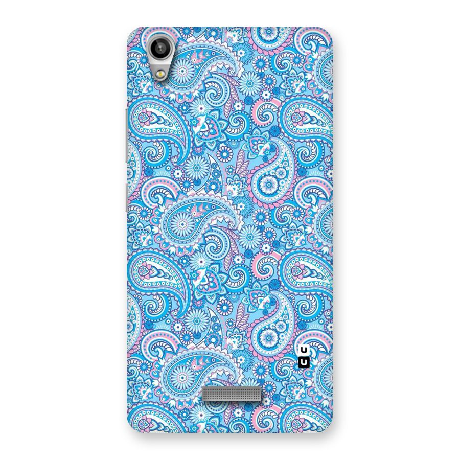 Blue Block Pattern Back Case for Lava-Pixel-V1