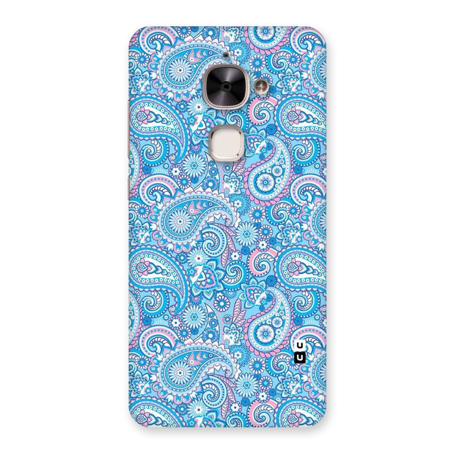 Blue Block Pattern Back Case for Le 2