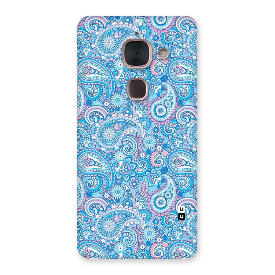 Blue Block Pattern Back Case for Le Max 2