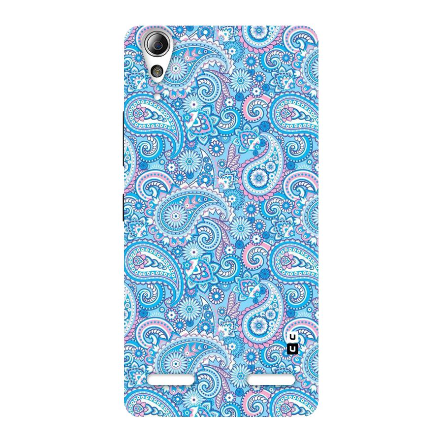 Blue Block Pattern Back Case for Lenovo A6000 Plus