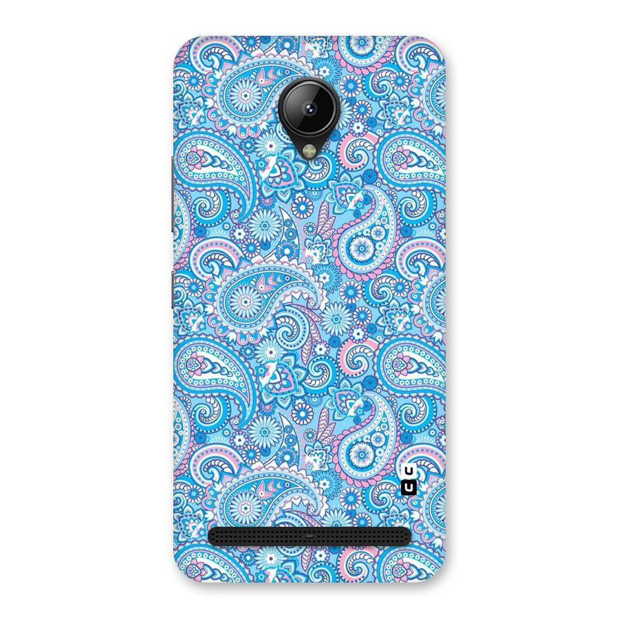 Blue Block Pattern Back Case for Lenovo C2