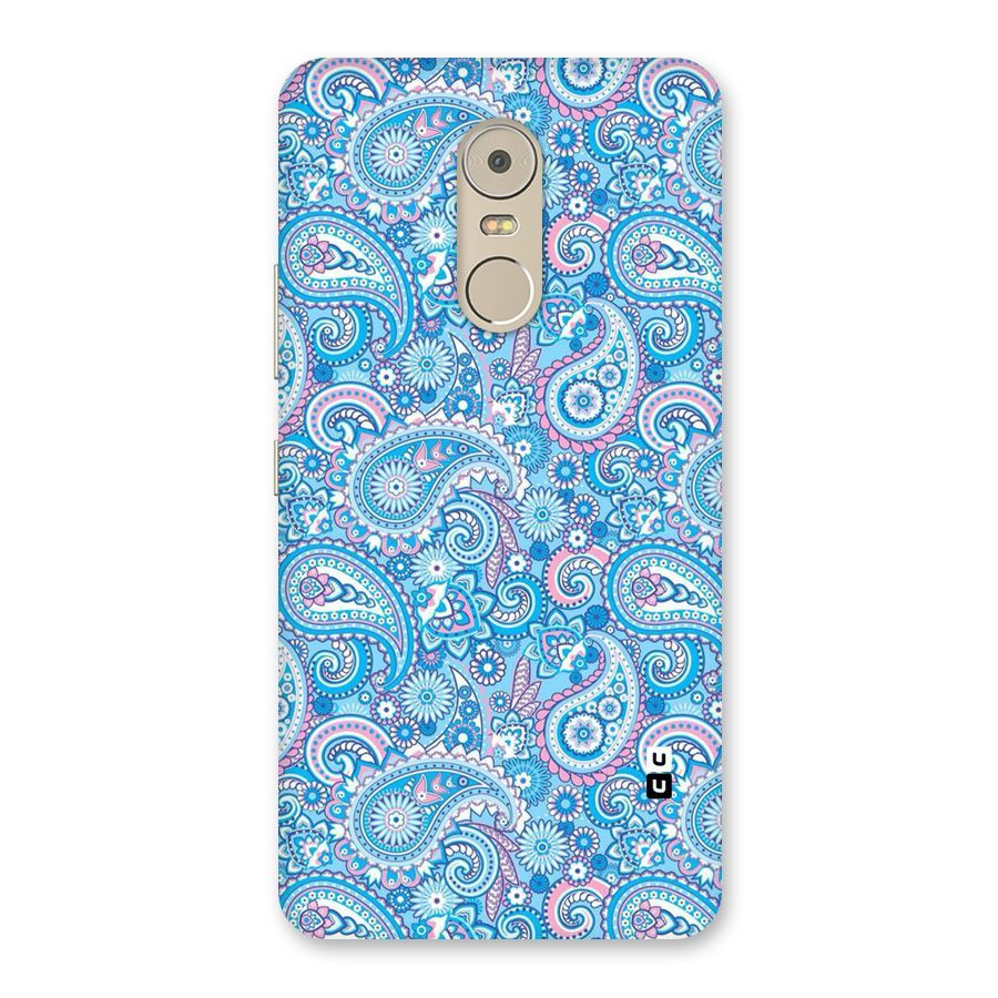 Blue Block Pattern Back Case for Lenovo K6 Note