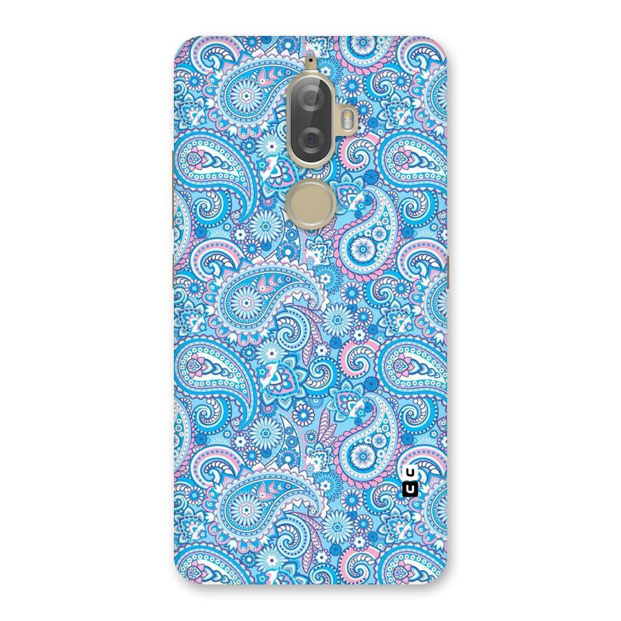 Blue Block Pattern Back Case for Lenovo K8 Plus