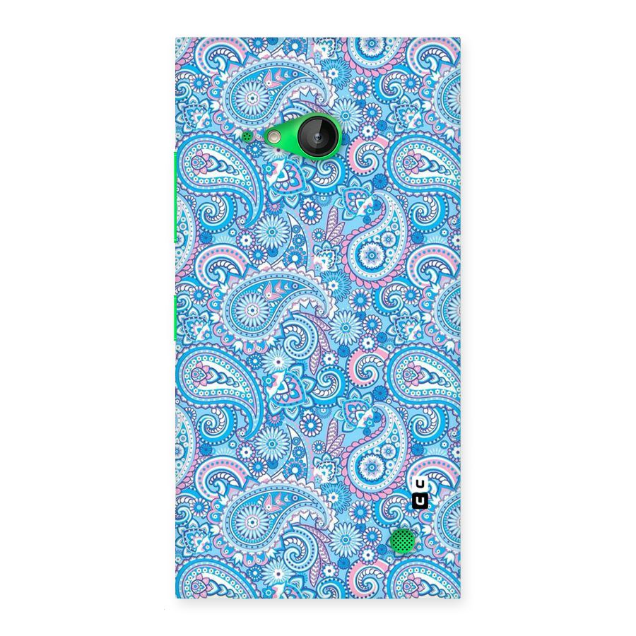 Blue Block Pattern Back Case for Lumia 730