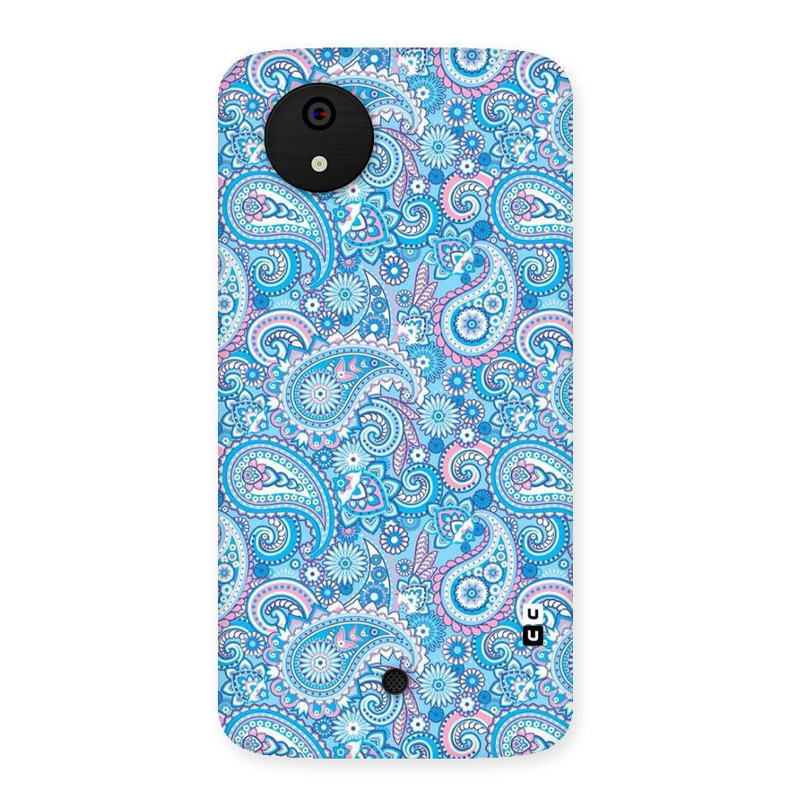 Blue Block Pattern Back Case for Micromax Canvas A1