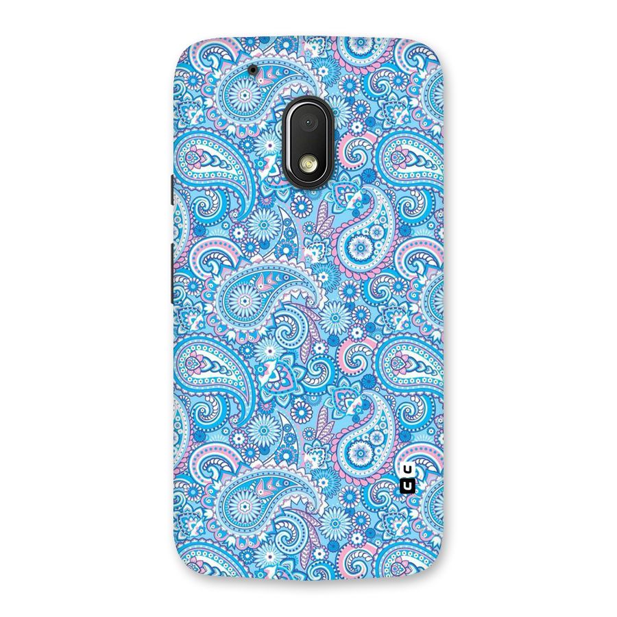 Blue Block Pattern Back Case for Moto G4 Play