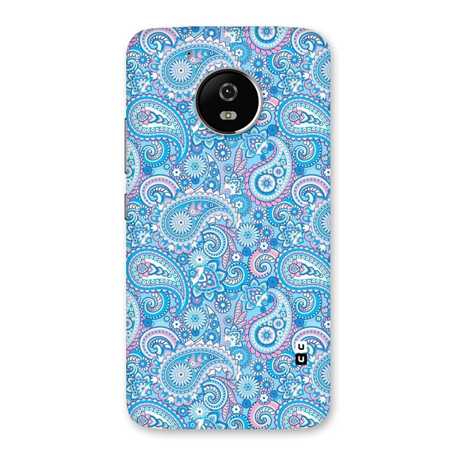 Blue Block Pattern Back Case for Moto G5