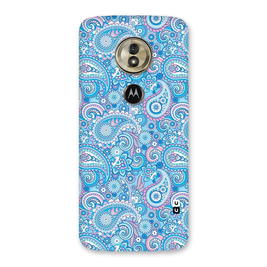 Blue Block Pattern Back Case for Moto G6 Play