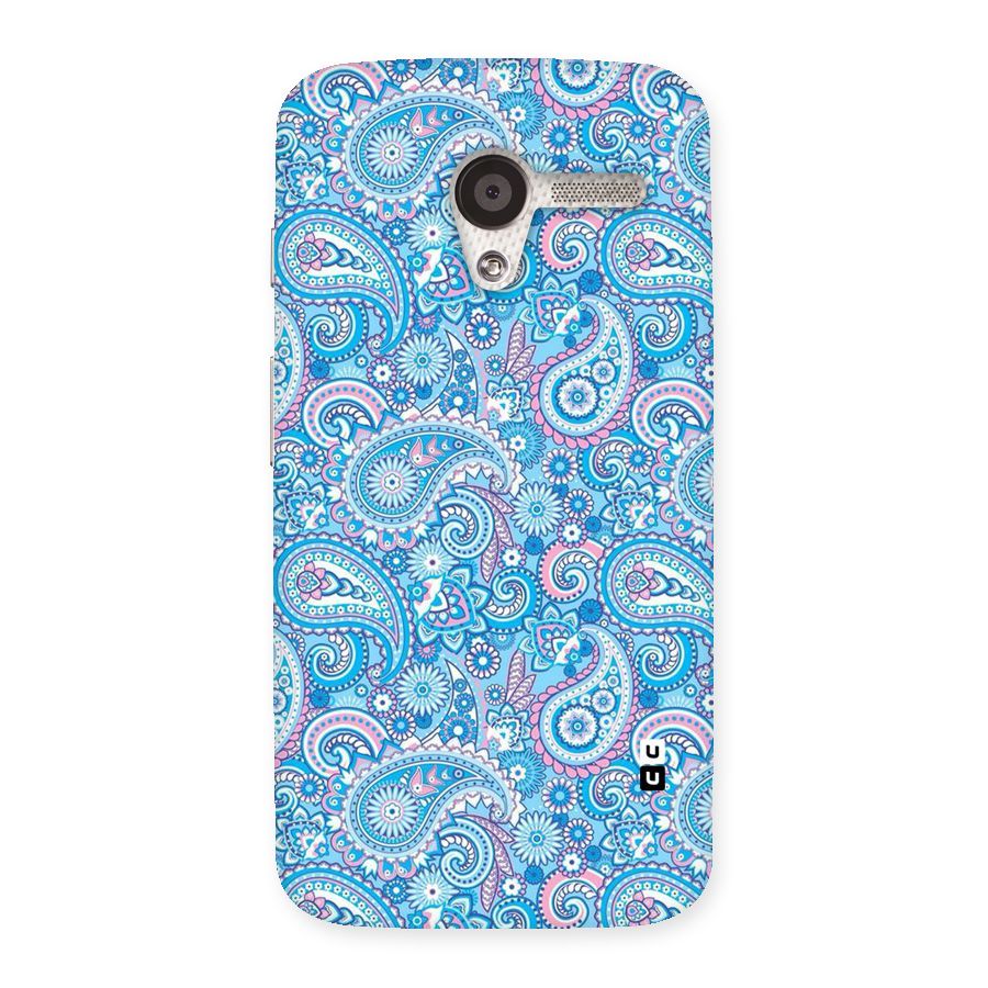 Blue Block Pattern Back Case for Moto X