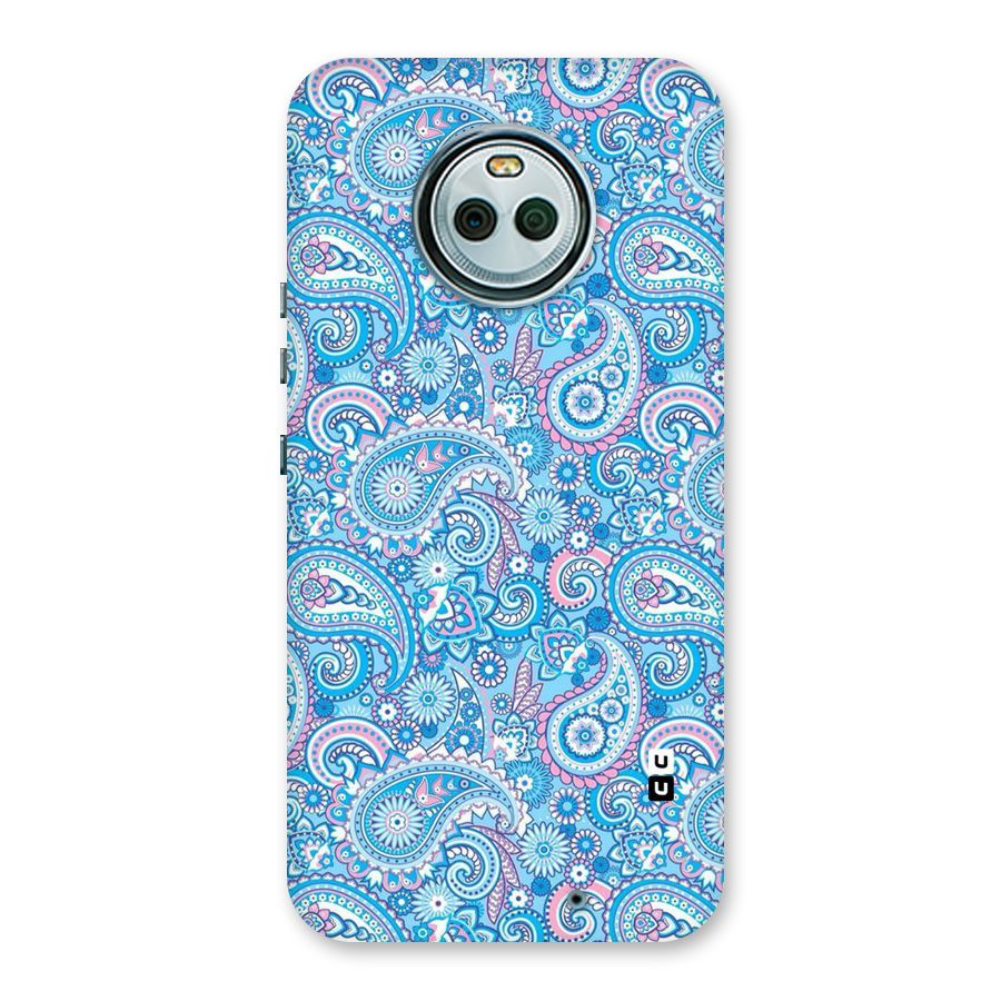 Blue Block Pattern Back Case for Moto X4
