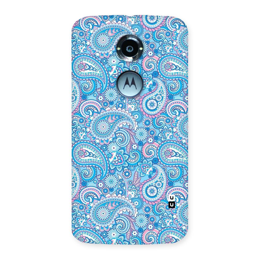 Blue Block Pattern Back Case for Moto X 2nd Gen